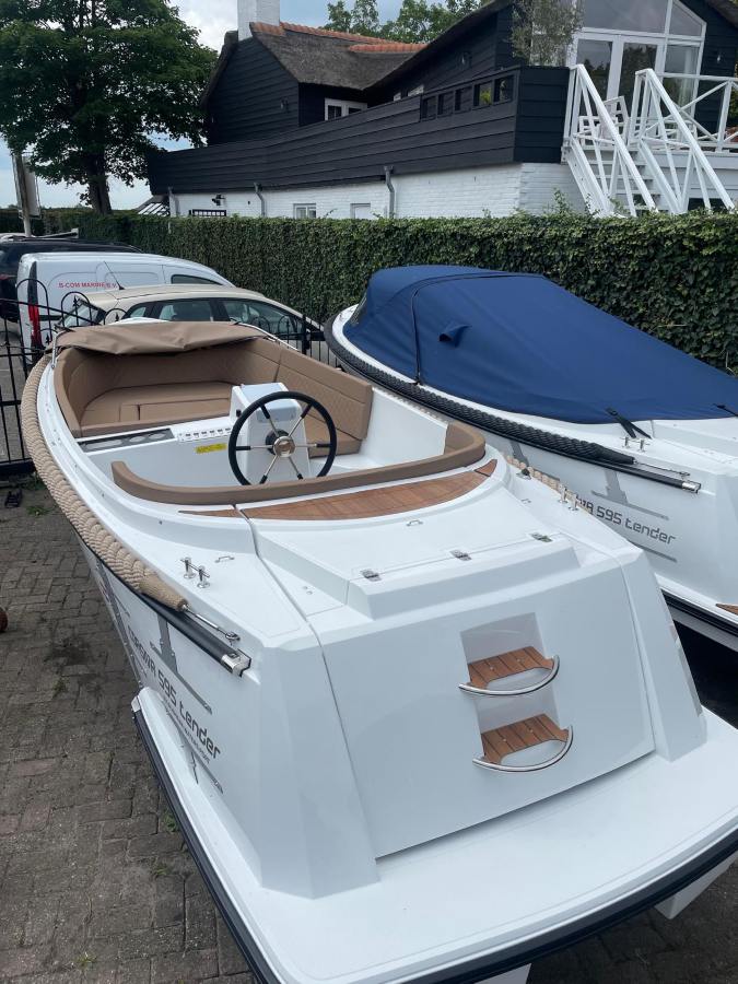 Corsiva 595 tender wit beige kap vaarklaar compleet