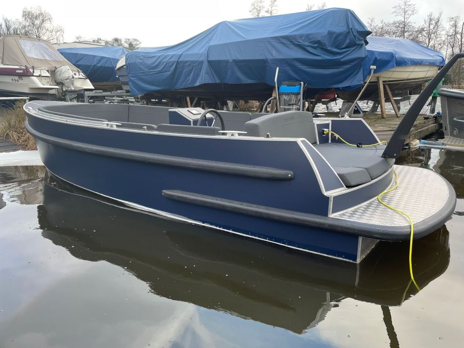 Vanvossen blauw e tender plugin elektrisch alumninium